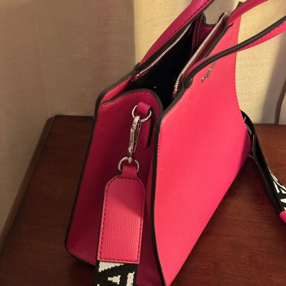 Karl Lagerfeld Vibrant Pink Satchel - Picture 5 of 7